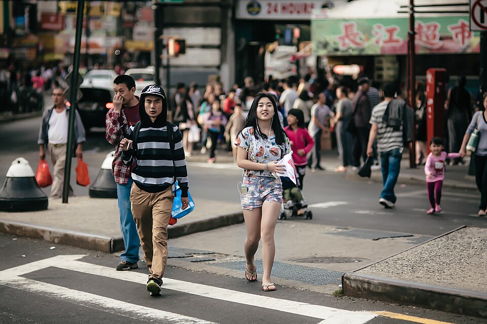 纽约法拉盛街景